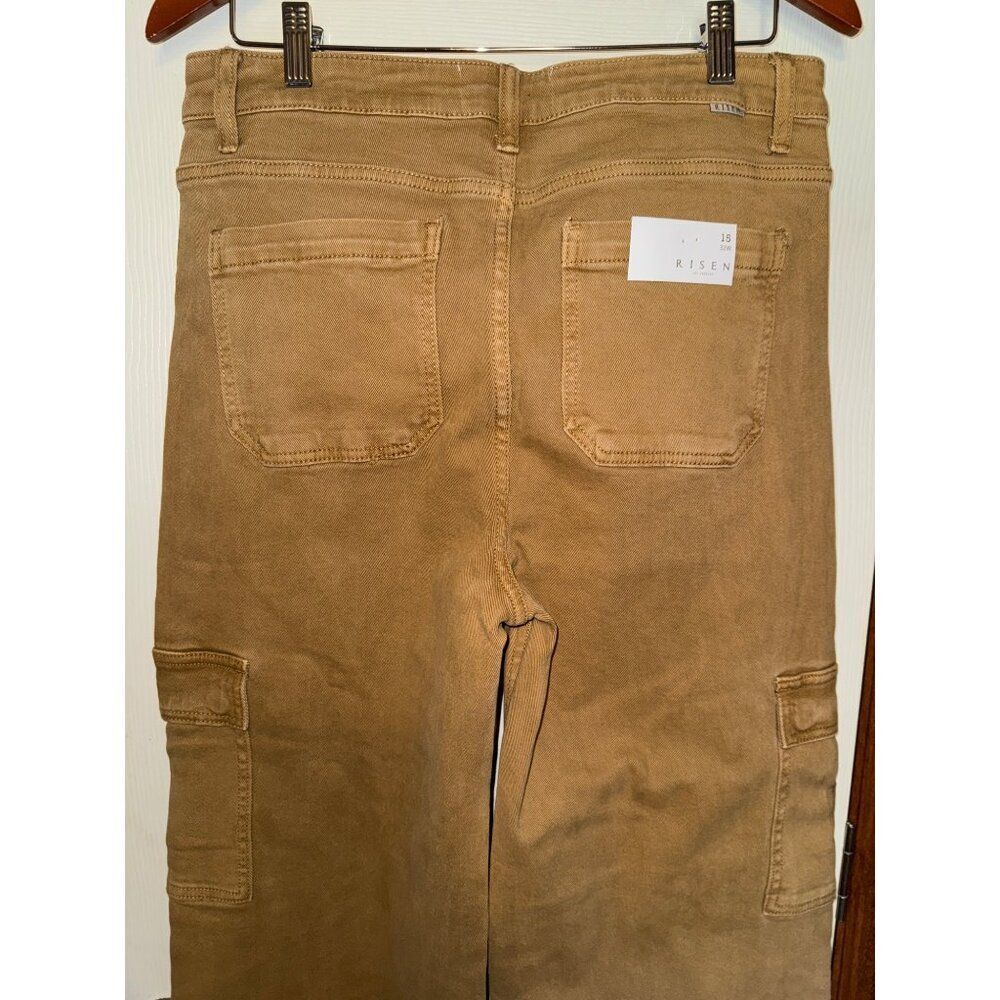 NWT Risen Cargo Wide Leg High Rise Jeans Style# FP-RDP5488 Size 15/32 - Picture 5 of 16